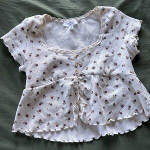 Floral crop top